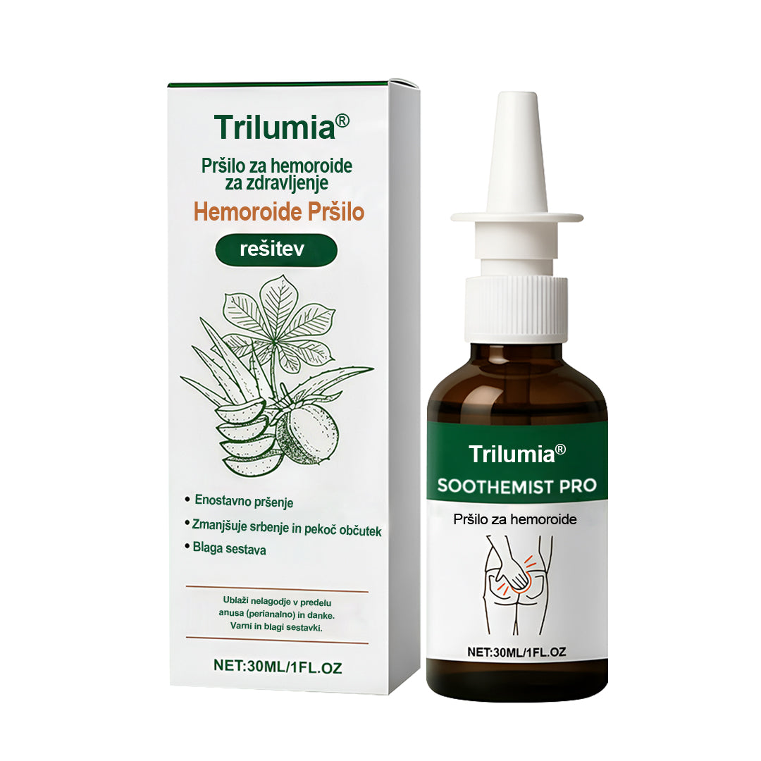 Trilumia® SootheMist PRO – Hitro olajšanje bolečin in krvavitev pri hemoroidih 🔥 100 % naravno zeliščno, brez dodatkov