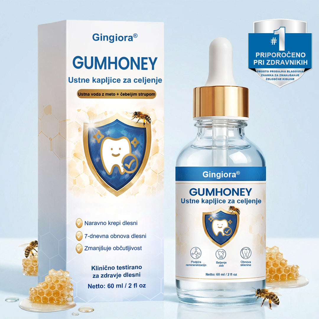 🌿🐝 Gingiora® Oral Heal Drops – naravne kapljice za nego dlesni in ustne votline | Za občutljive, razdražene in krvaveče dlesni ✨🦷