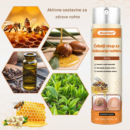 💥 2026 Omejeno 70 % CENEJE ️⏳ Hudros® NailRescue Kolirin pršilo proti glivicam s čebeljim strupom 💥 Vse težave z nohti lahko pozdravite v 2 tednih🐝