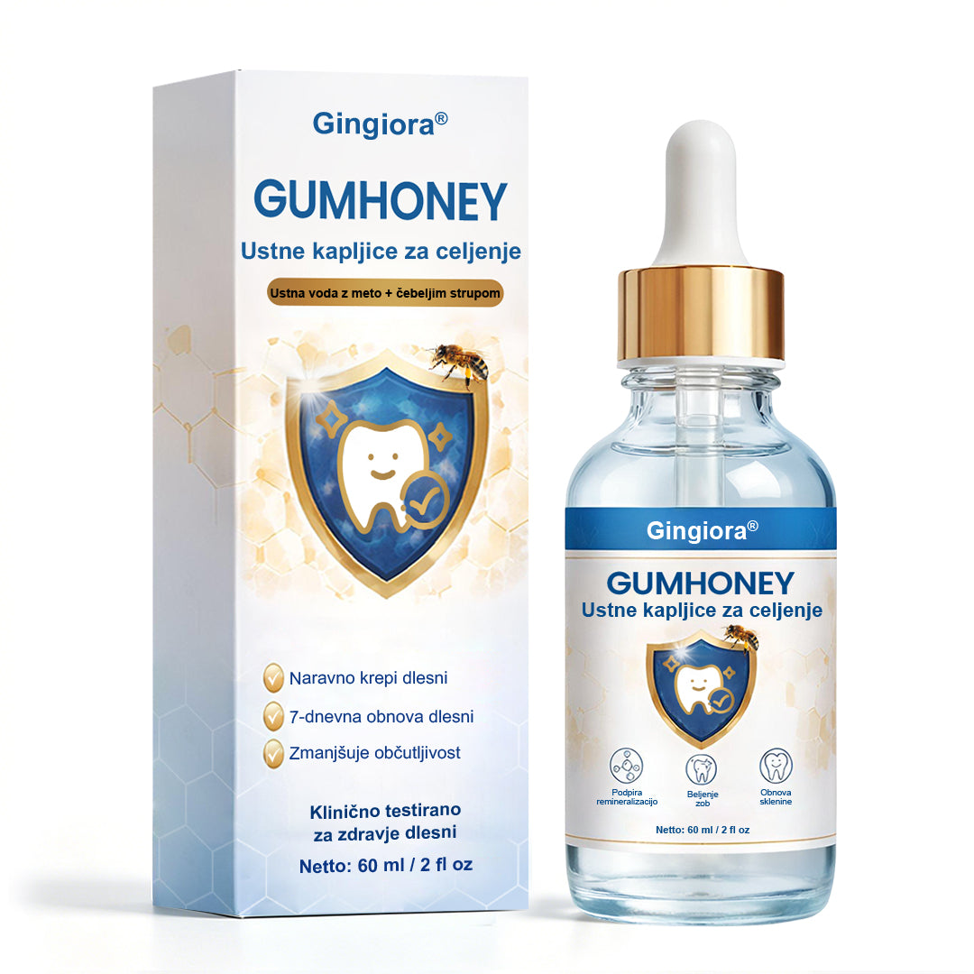 🌿🐝 Gingiora® Oral Heal Drops – naravne kapljice za nego dlesni in ustne votline | Za občutljive, razdražene in krvaveče dlesni ✨🦷