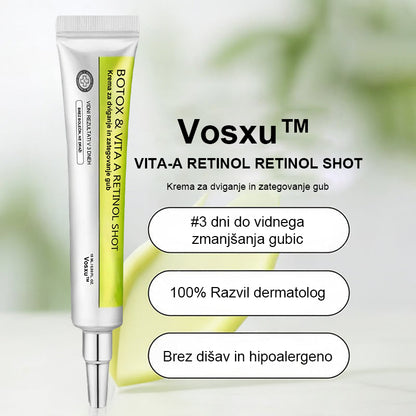 Vosxu™ Botox & Vita-A Retinol Shot serum za lifting gub ✨ – 💉 Mikro-Iglice | 💪 Peptidi z Učinkom Botoksa | 🌿 Retinol | ⚡ Vidni Rezultati v 3 Dneh