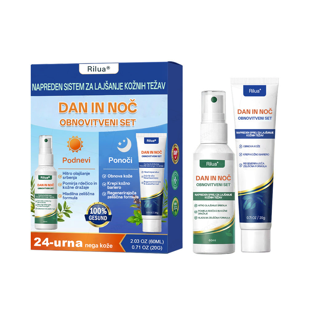 ✨ Rilua® 24H Tag- & Nacht Psoriasis System ✨ 🌿 Steroidfrei | ⚡ Anti-Juckreiz Soforthilfe Spray + 🛡️ Reparatur Balsam 💆‍♀️ Für Kopfhaut & Körper | 🔬 Dermatologisch entwickelt | 🚀 Schnelle Wirkung