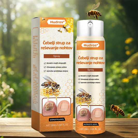 💥 2026 Omejeno 70 % CENEJE ️⏳ Hudros® NailRescue Kolirin pršilo proti glivicam s čebeljim strupom 💥 Vse težave z nohti lahko pozdravite v 2 tednih🐝