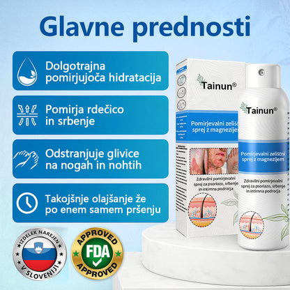 Tainun® Magnezijev zeliščni sprej ✅ CE certifikat – za zdravljenje luskavice (lajšanje luskavice in ekcemov, izboljšanje bakterijskih okužb genitalnega območja, zdravljenje aken in bradavic, lajšanje bolečin v sklepih in nevropatskih bolečin)✨