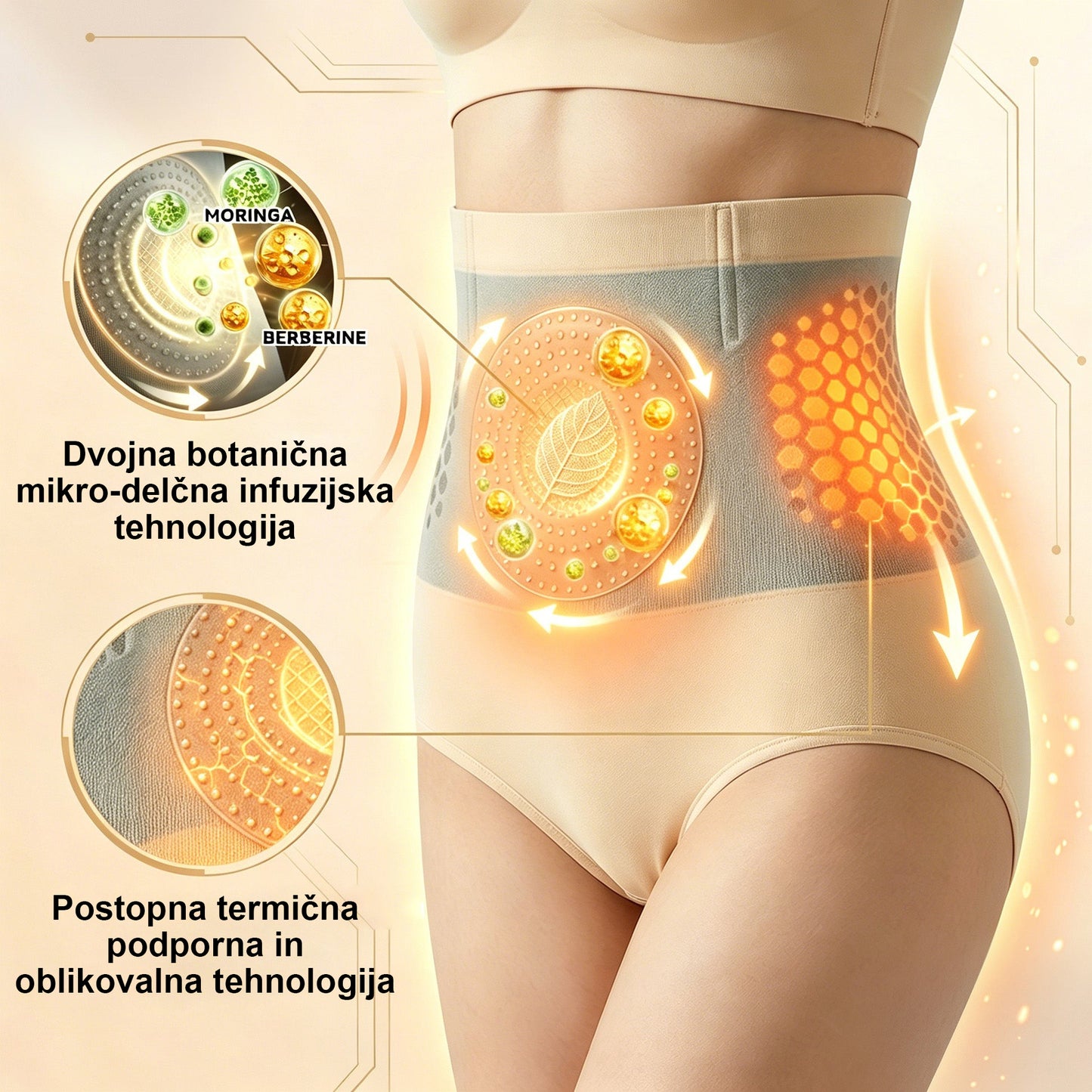 Auralithe® Termo oblikovalne hlače za kurjenje maščob | 4v1 oblikovanje telesa + kompresija | Zeolit & moringa + berberin tehnologija | 30-min dnevni učinek | ISO 9001 + GMP certifikat |  DO -70% POPUST 🔥