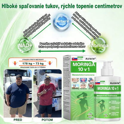🇸🇰 Auravie® Moringa 10-v-1 Metabolický tvarujúci krém 🌸 | Transdermálna náplasť na podporu regulácie telesnej hmotnosti | Kontrola apetítu 🍽️ | Podpora spaľovania tukov 🔥 | Formovanie a spevnenie tela ✨