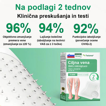 Posebna ponudba: do 70 % popusta! 🎁 Twisma® VeinTarget – napredni mikroobliž za krčne žile 🔥 96 % klinično dokazana učinkovitost ⚡ Vidni rezultati že v 7–14 dneh 🌿 Nežen podporni učinek za lažje in sproščene noge 🦵💪
