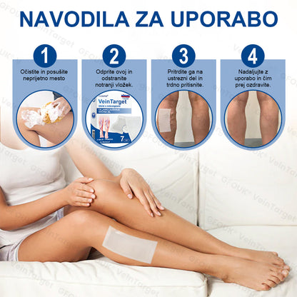 ✨ Twisma® VeinTarget: Napreden transdermalni sistem za zdravljenje kronične venske insuficience 🌿  Prvi EU-certificiran 🇪🇺 in GMP-certificiran ⚕️ alpski zeliščni mikroigelni obliž. Klinično dokazana 96-odstotna uspešnost 📊 Vidni rezultati v 7–14 dneh 🔥🔥