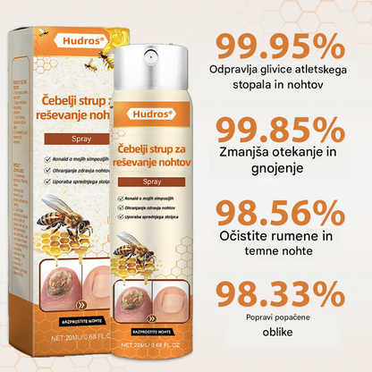 💥 2026 Omejeno 70 % CENEJE ️⏳ Hudros® NailRescue Kolirin pršilo proti glivicam s čebeljim strupom 💥 Vse težave z nohti lahko pozdravite v 2 tednih🐝
