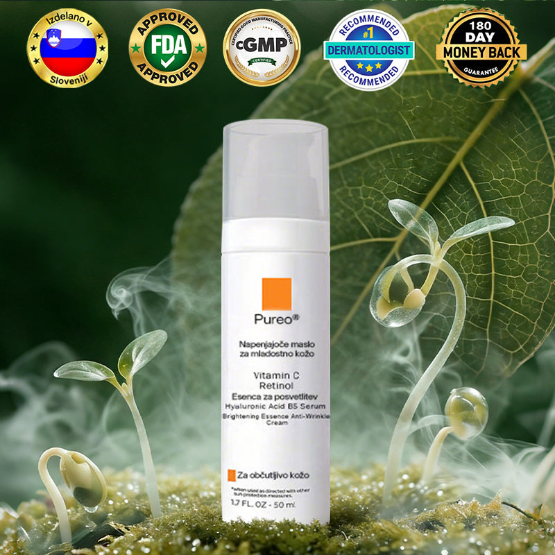 ✨ Pureo® revitalizacijska esenčna krema z matičnimi celicami, EGF in bakrovimi peptidi 💧 Spodbuja regeneracijo kože 🌿 Učvrsti in zgladi kožo ✨ Za bolj mladosten videz 💖