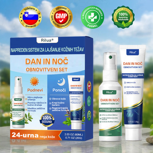 ✨ Rilua® 24H Tag- & Nacht Psoriasis System ✨ 🌿 Steroidfrei | ⚡ Anti-Juckreiz Soforthilfe Spray + 🛡️ Reparatur Balsam 💆‍♀️ Für Kopfhaut & Körper | 🔬 Dermatologisch entwickelt | 🚀 Schnelle Wirkung