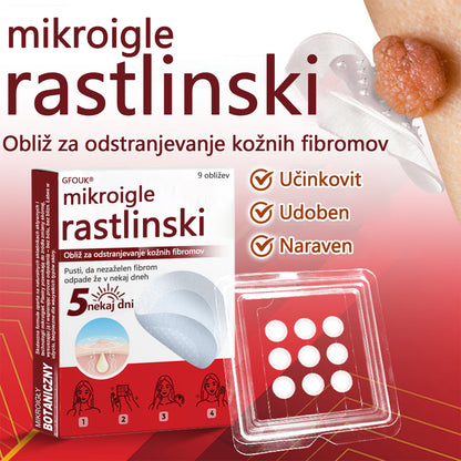 GFOUK® Rastlinski Mikronidling obliži za odstranjevanje kožnih izrastkov✨ – 🩹 Neboleče | 🚫 Brez Brazgotin | 🌿 Naravne Mikroiglice | 🎯 Globinsko Delovanje | 🛡️ Varno za Občutljivo Kožo | 📦 9 kosov | 🇪🇺 Medicinski Razred I |