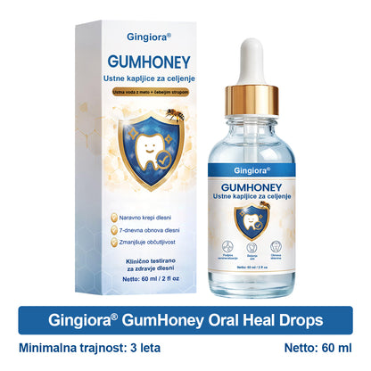 🌿🐝 Gingiora® Oral Heal Drops – naravne kapljice za nego dlesni in ustne votline | Za občutljive, razdražene in krvaveče dlesni ✨🦷