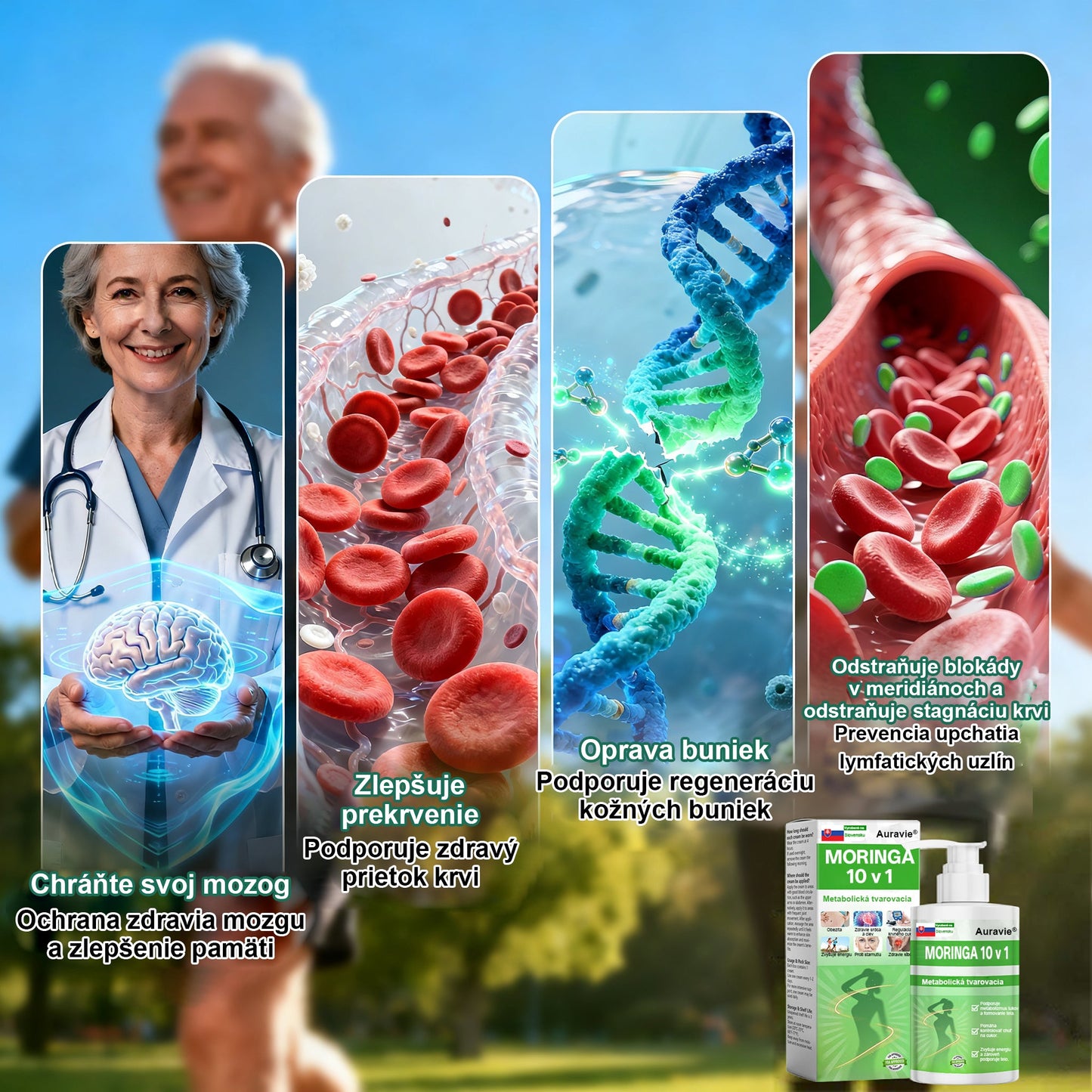 🇸🇰 Auravie® Moringa 10-v-1 Metabolický tvarujúci krém 🌸 | Transdermálna náplasť na podporu regulácie telesnej hmotnosti | Kontrola apetítu 🍽️ | Podpora spaľovania tukov 🔥 | Formovanie a spevnenie tela ✨