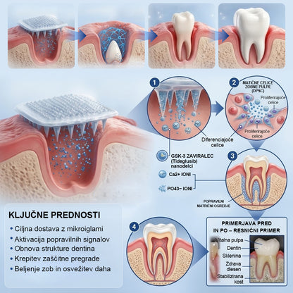 Guxar® Tideglusib Oralni Trakovi 🦷 – Aktivacija matičnih celic🧬, regeneracija dentina💎, krepitev sklenine⚡, beljenje zob✨, zmanjšanje občutljivosti💧, mikronadliki serum za zobe in dlesni💖, nežna vsakodnevna uporaba🌿