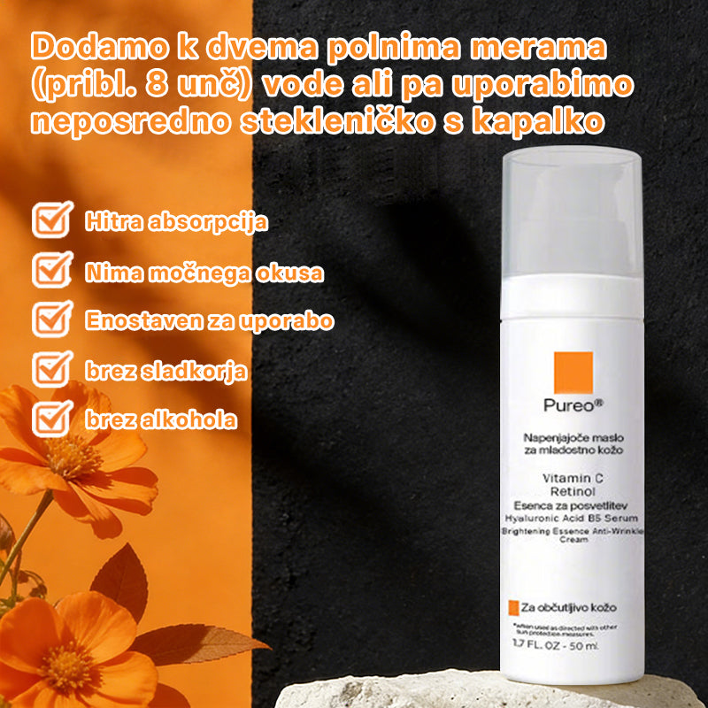 ✨ Pureo® revitalizacijska esenčna krema z matičnimi celicami, EGF in bakrovimi peptidi 💧 Spodbuja regeneracijo kože 🌿 Učvrsti in zgladi kožo ✨ Za bolj mladosten videz 💖
