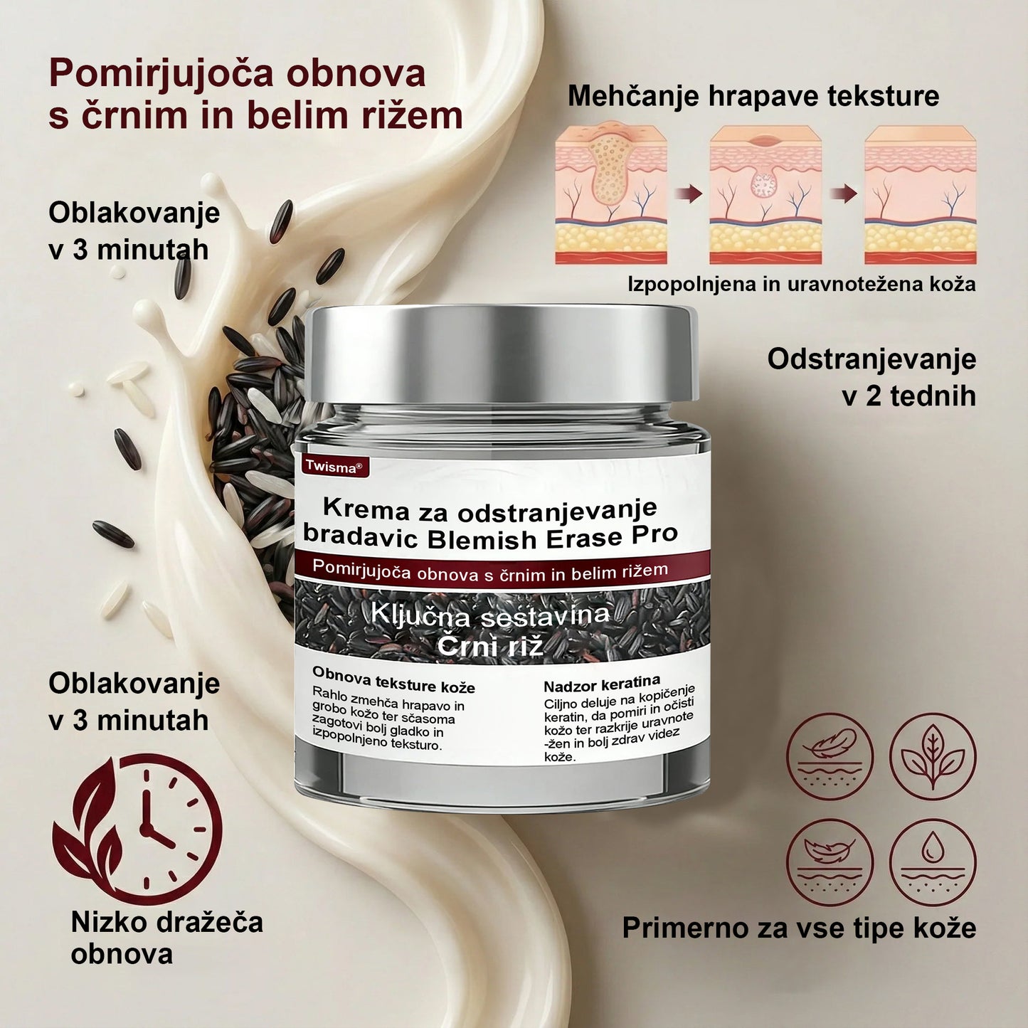 ✨ Twisma® Crema Pro za odstranjevanje bradavic in madežev 🧑‍⚕️ Hitro olajšanje in vidni rezultati že v samo 2 tednih