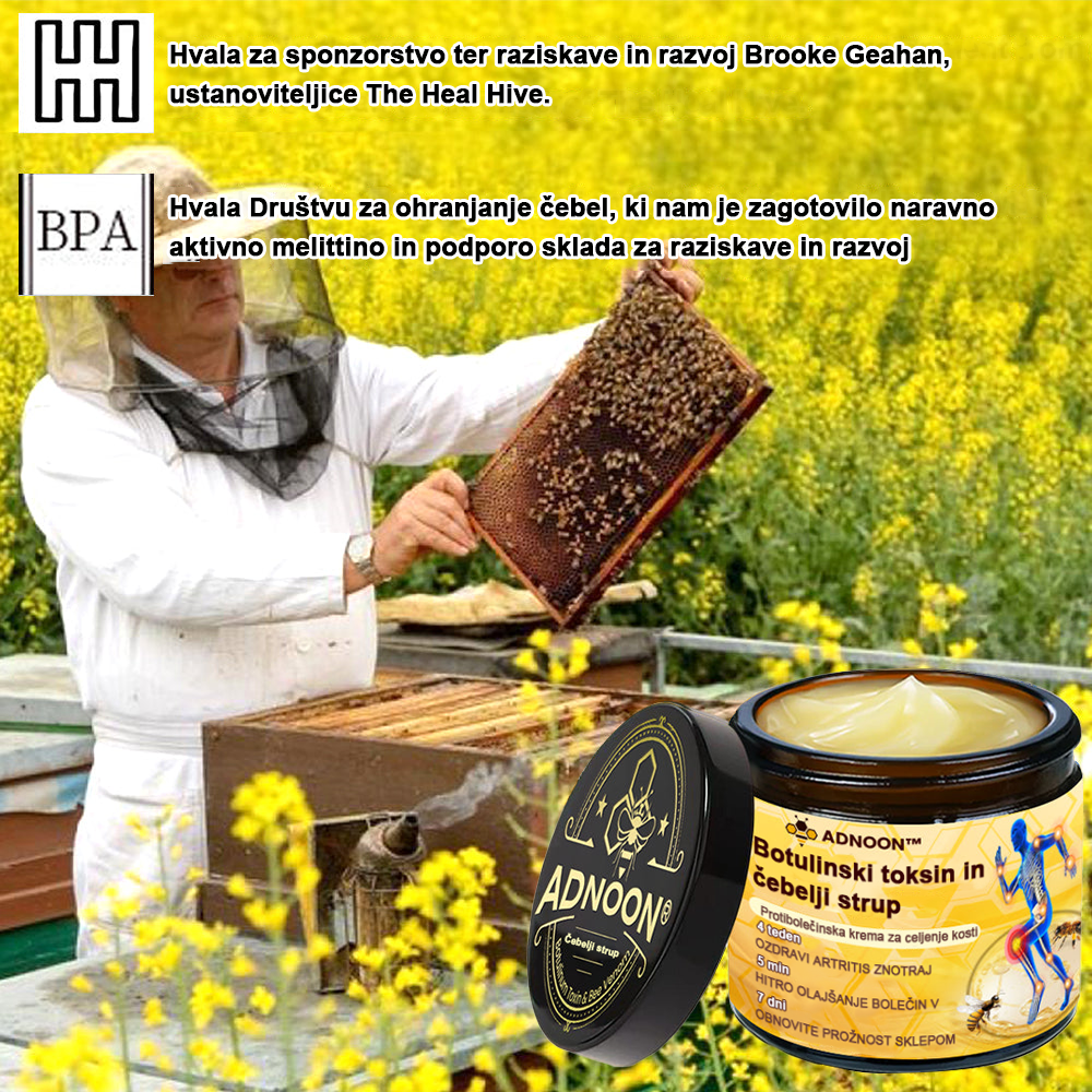 ADNOON™ Krema za lajšanje bolečin in celjenje kosti z botulin toksinom in čebeljim strupom 🦴🐝
