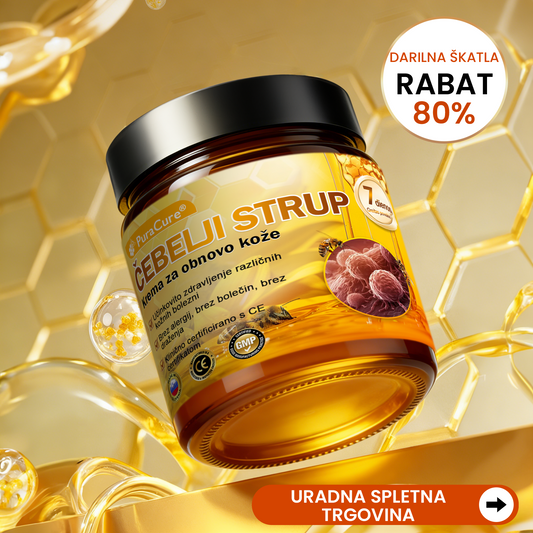 PuraCure® krema za obnovo kože s čebeljim strupom 🐝 | Naravno zdravljenje ekcema, luskavice, dermatitisa in draženja kože | Pomirjujoča in regenerativna formula  🔥