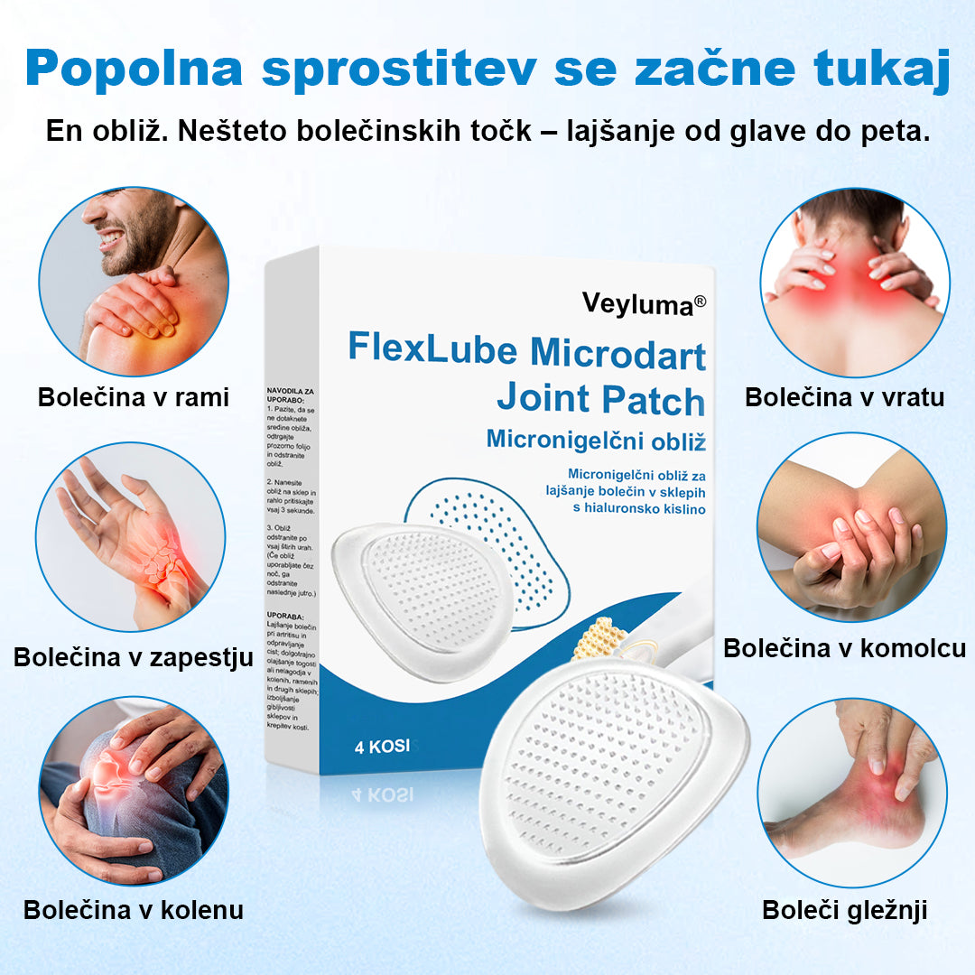 ✨ Veyluma® FlexLube mikroiglični obliž za sklepe 🧑‍⚕️ Ciljna podpora za boleče in toge sklepe — občutno lažje gibanje že v 5–18 dneh⭐