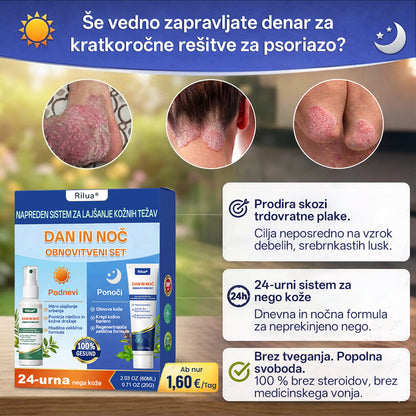 ✨ Rilua® 24H Tag- & Nacht Psoriasis System ✨ 🌿 Steroidfrei | ⚡ Anti-Juckreiz Soforthilfe Spray + 🛡️ Reparatur Balsam 💆‍♀️ Für Kopfhaut & Körper | 🔬 Dermatologisch entwickelt | 🚀 Schnelle Wirkung