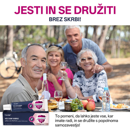 🌟 Timilk® Celodnevno Varno Lepilo za Proteze – Zanesljivost, Udobje in Svoboda za Tvoj Nasmeh 💎☀️