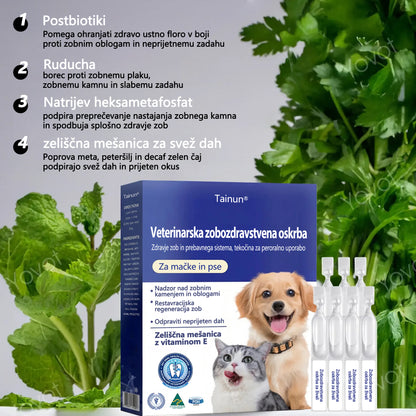 🐶🐱[🇸🇮 Uradna Trgovina] 𝐓𝐚𝐢𝐧𝐮𝐧® Oralna tekočina za podporo zobnemu in prebavnemu zdravju živali – svež zadah, odstranjevanje zobnega kamna in podpora regeneraciji dlesni ter stabilizaciji zob (za mačke in pse) – Danes 70 % popusta!
