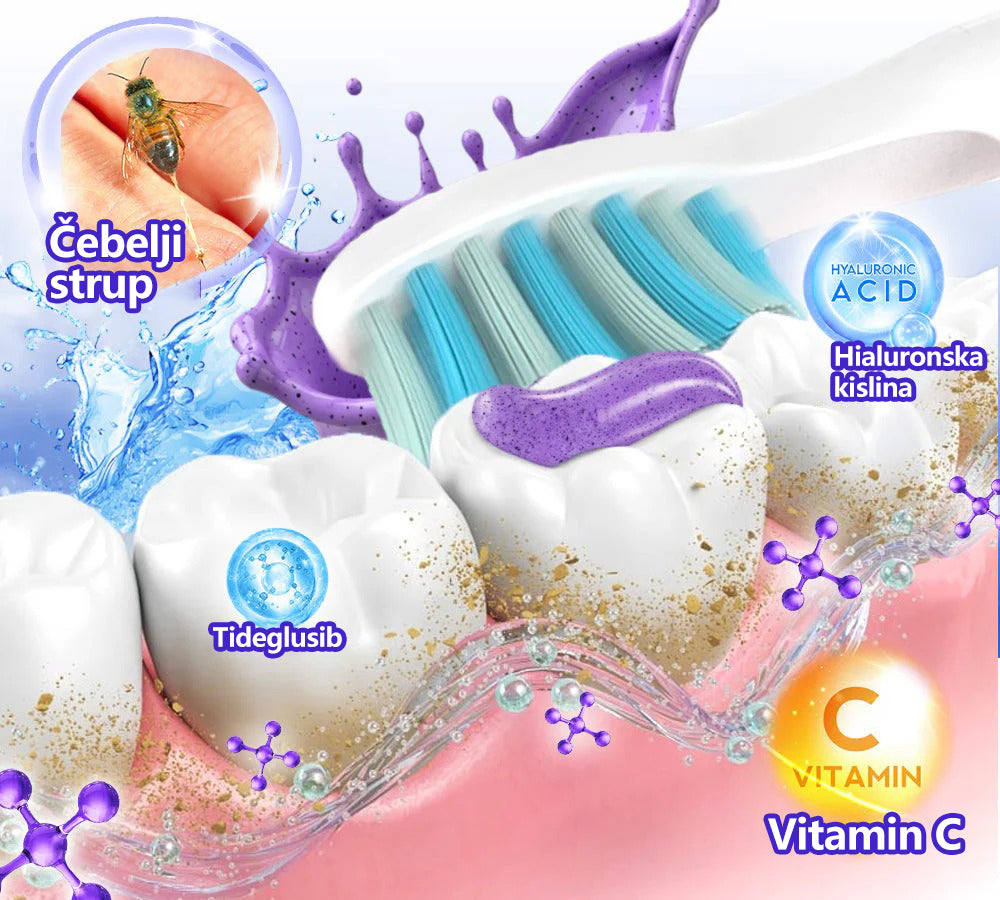 🌟 Twisma® VioCore Propolis zobna pasta 🦷 Olajšanje zobobola v 3 dneh · 7-dnevna obnova dlesni · Preprečevanje parodontalne bolezni · Popolna kombinacija čebeljega strupa in naravnih mineralov 🌟