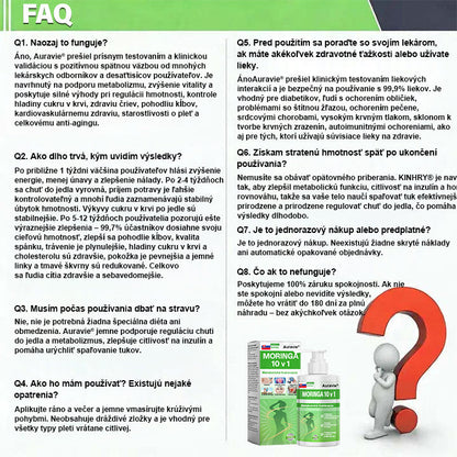 🇸🇰 Auravie® Moringa 10-v-1 Metabolický tvarujúci krém 🌸 | Transdermálna náplasť na podporu regulácie telesnej hmotnosti | Kontrola apetítu 🍽️ | Podpora spaľovania tukov 🔥 | Formovanie a spevnenie tela ✨