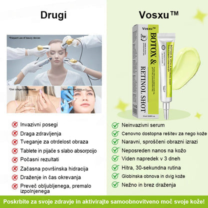Vosxu™ Botox & Vita-A Retinol Shot serum za lifting gub ✨ – 💉 Mikro-Iglice | 💪 Peptidi z Učinkom Botoksa | 🌿 Retinol | ⚡ Vidni Rezultati v 3 Dneh