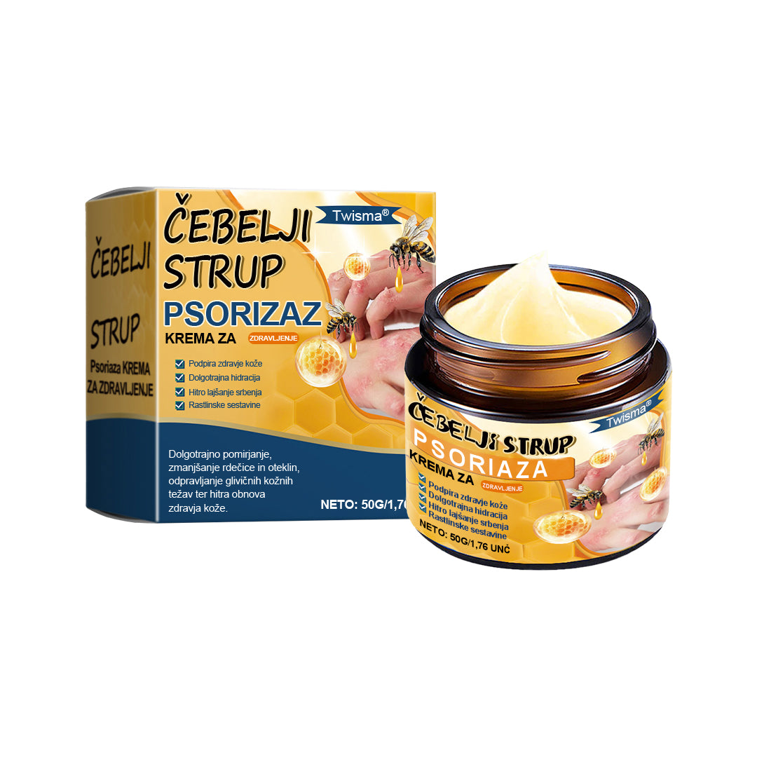 Twisma® Krema s čebeljim strupom za luskavico 🐝 Comfort-first nega kožne bariere za suho, luskasto in srbečo kožo — brez steroidov · nežna · primerna za vsakodnevno uporabo 💧 | Zadnji dan akcije – 80 % POPUST | 🏆 ✨