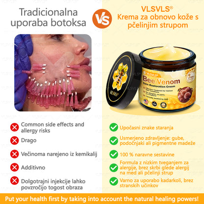 ✨ VLSVLS® Krema za obnovo kože s čebeljim strupom 🐝 Proti gubam & povešeni koži | 💆‍♀️ Učvrstitev telesa & regeneracija⚡ Vidni rezultati v 7 dneh | 💯 100% naravne sestavine |  ZADNJI DAN 80% CENEJE 🔥
