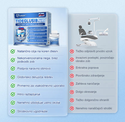 Guxar® Tideglusib Oralni Trakovi 🦷 – Aktivacija matičnih celic🧬, regeneracija dentina💎, krepitev sklenine⚡, beljenje zob✨, zmanjšanje občutljivosti💧, mikronadliki serum za zobe in dlesni💖, nežna vsakodnevna uporaba🌿