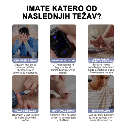 Bikenda™ Inteligentni večnamenski neinvazivni laserski merilnik glukoze v krvi  naslednje generacije [99,9 % natančnost]🚀