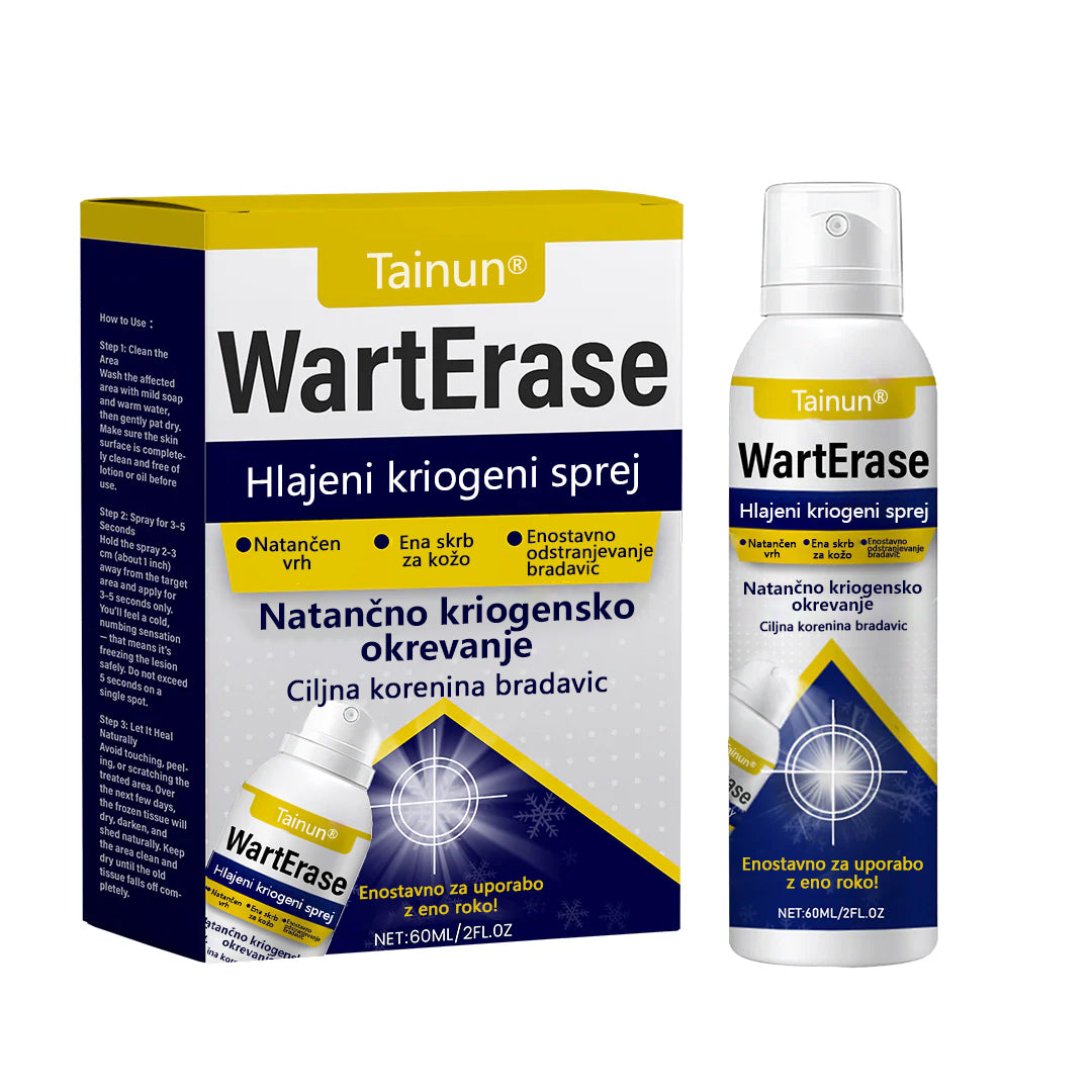Tainun® ChillErase – spray za obnovo brazgotin po aknah ✨ | Varno odstranjuje kožne oznake, madeže & bradavice doma ✅