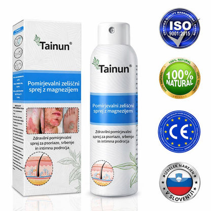 Tainun® Magnezijev zeliščni sprej ✅ CE certifikat – za zdravljenje luskavice (lajšanje luskavice in ekcemov, izboljšanje bakterijskih okužb genitalnega območja, zdravljenje aken in bradavic, lajšanje bolečin v sklepih in nevropatskih bolečin)✨
