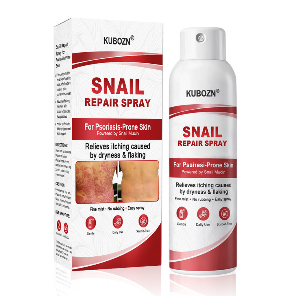 Tainun® Polžji Obnovitveni Sprej 🐌 – Omili srbenje, zmanjša luščenje in pomirja občutljivo kožo s psoriazo 🌿